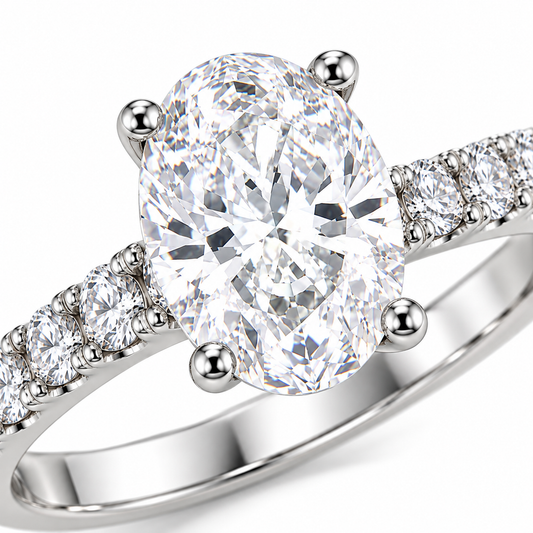 Oval Cut Stone Ring