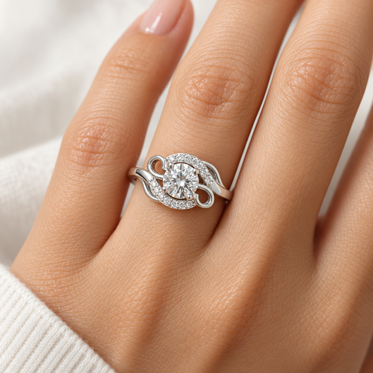 Celeste Swirl Ring