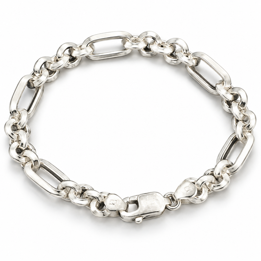 Veyron Sterling Silver Men’s Bracelet
