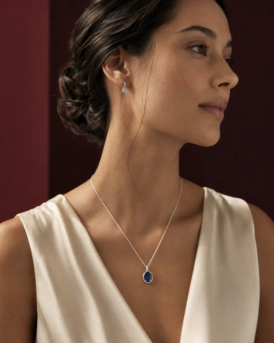 VZYRA jewellery worn in an editorial portrait
