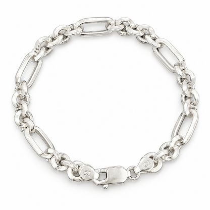 Veyron Sterling Silver Men’s Bracelet