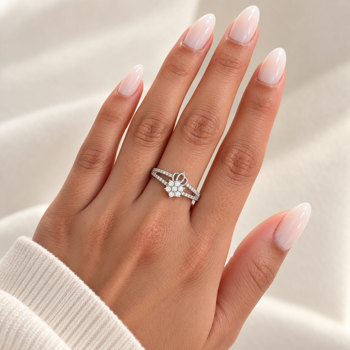 Crown & Bloom Ring