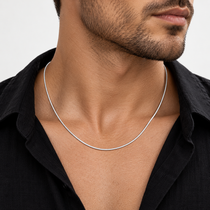 Silver Men’s Snake Chain