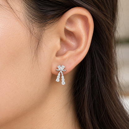 Shimmer Bow Earrings