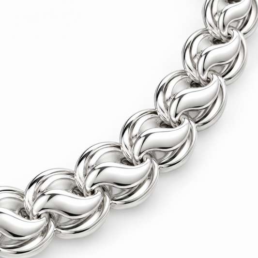 Men’s Lotus Silver Chain
