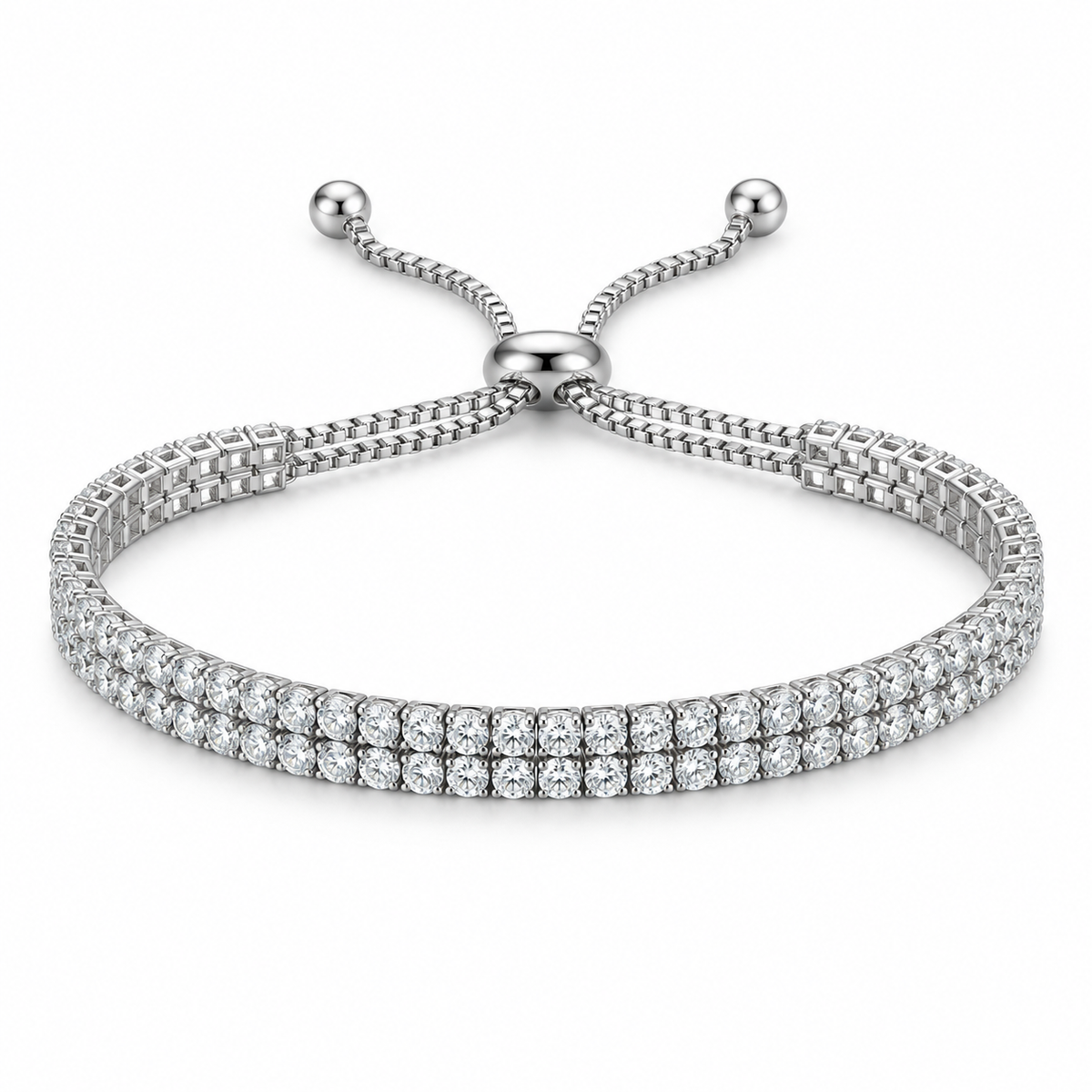 Two-Row Tennis Bracelet