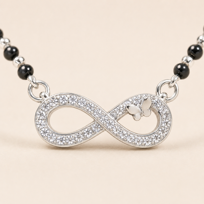 Forever Grace 925 Silver Infinity Butterfly Mangalsutra