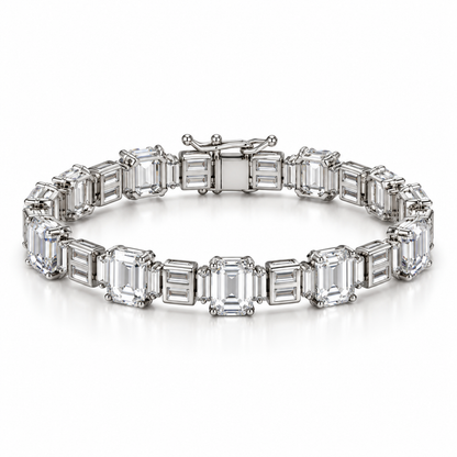 Emerald-Cut Sparkle Bracelet