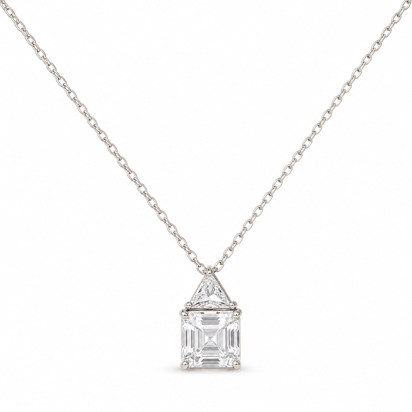 Geometric Two-Stone Necklace