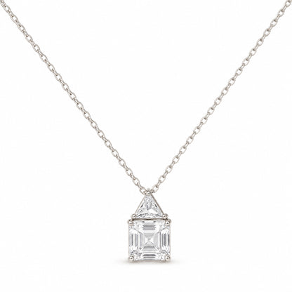 Geometric Two-Stone Necklace