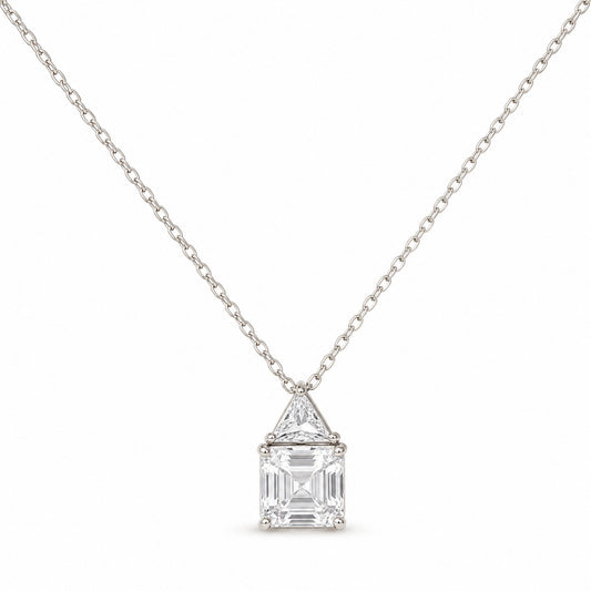Geometric Two-Stone Necklace