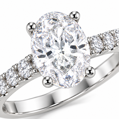 Oval Cut Stone Ring