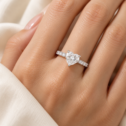 Heart Cut Stone Ring