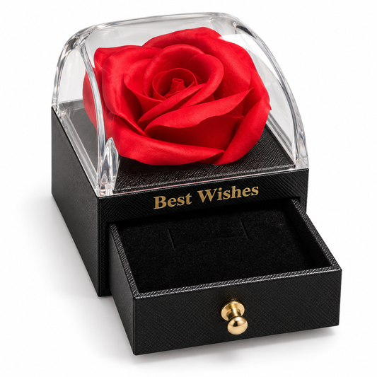 Black Rose Jewellery Gift Box