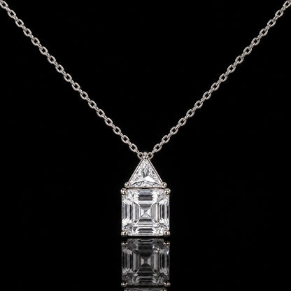 Geometric Two-Stone Necklace