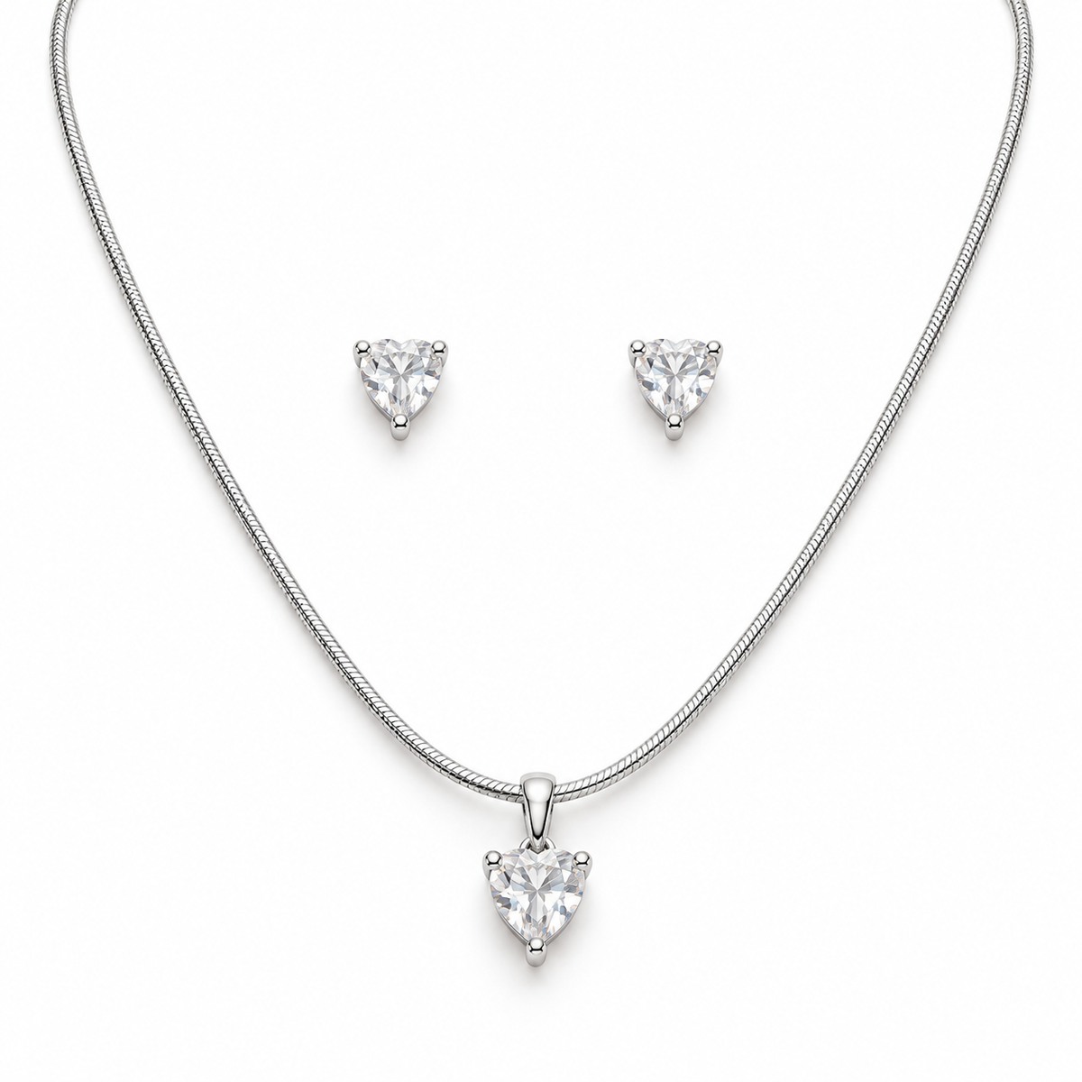 Sweetheart Necklace & Earrings Set