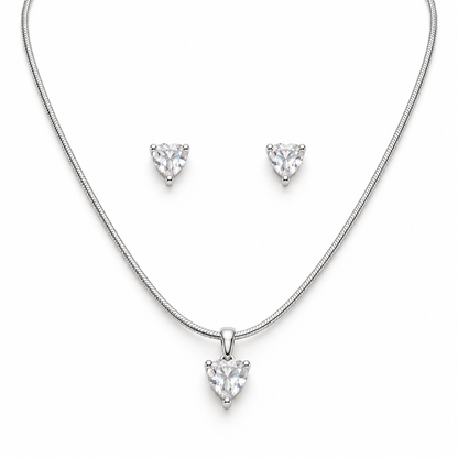 Sweetheart Necklace & Earrings Set