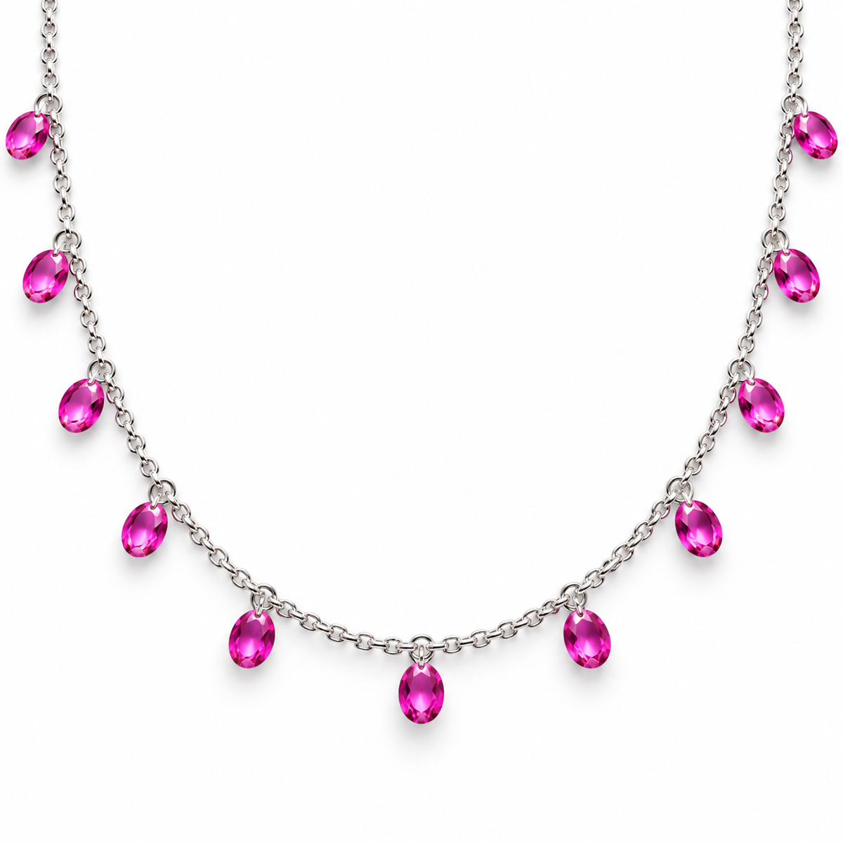 Pink Drop Necklace