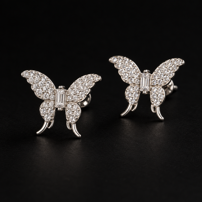 Flutter Butterfly Stud Earrings