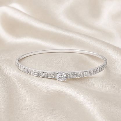 Three-Stone Oval Bangle