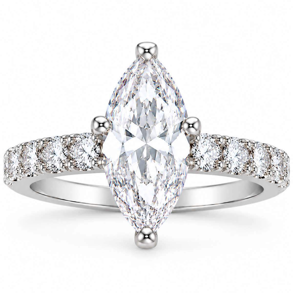 Marquise Cut Stone Ring