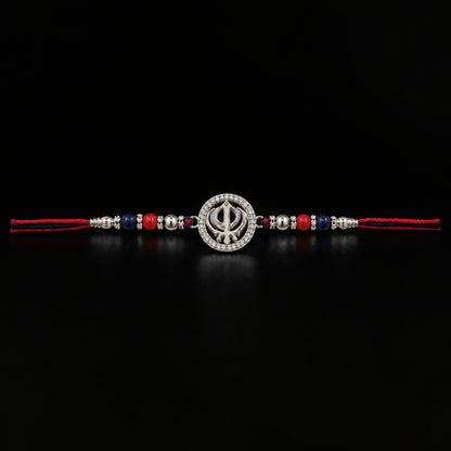 Silver Khanda Rakhi