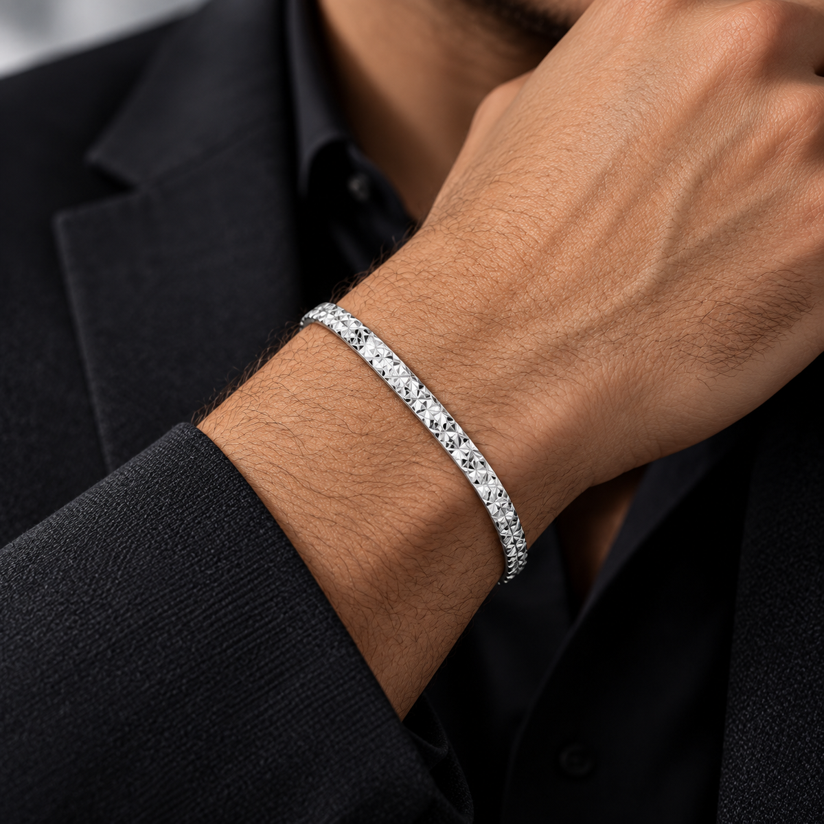 Men’s Silver Snake Bracelet