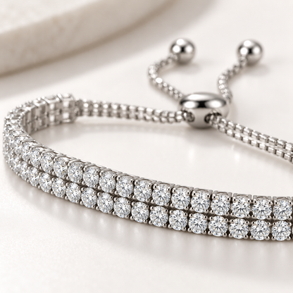 Two-Row Tennis Bracelet