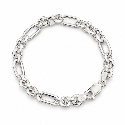 Men’s Aurev Link Silver Bracelet