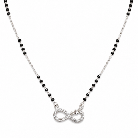 Forever Grace 925 Silver Infinity Butterfly Mangalsutra