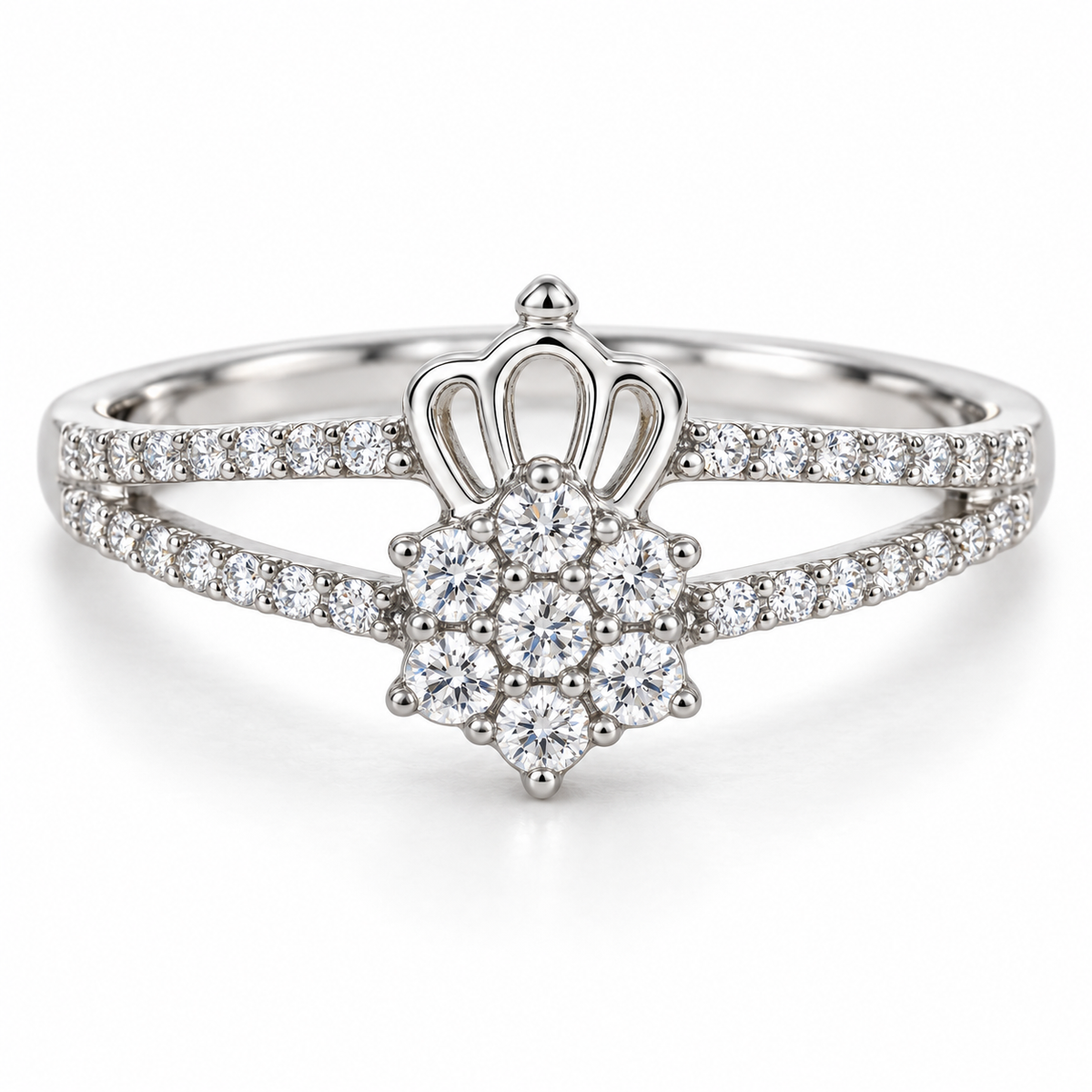 Crown & Bloom Ring