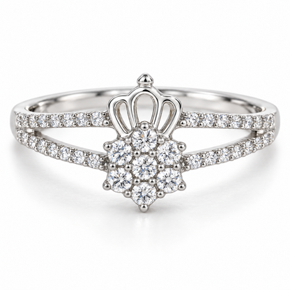 Crown & Bloom Ring