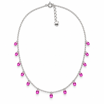 Pink Drop Necklace