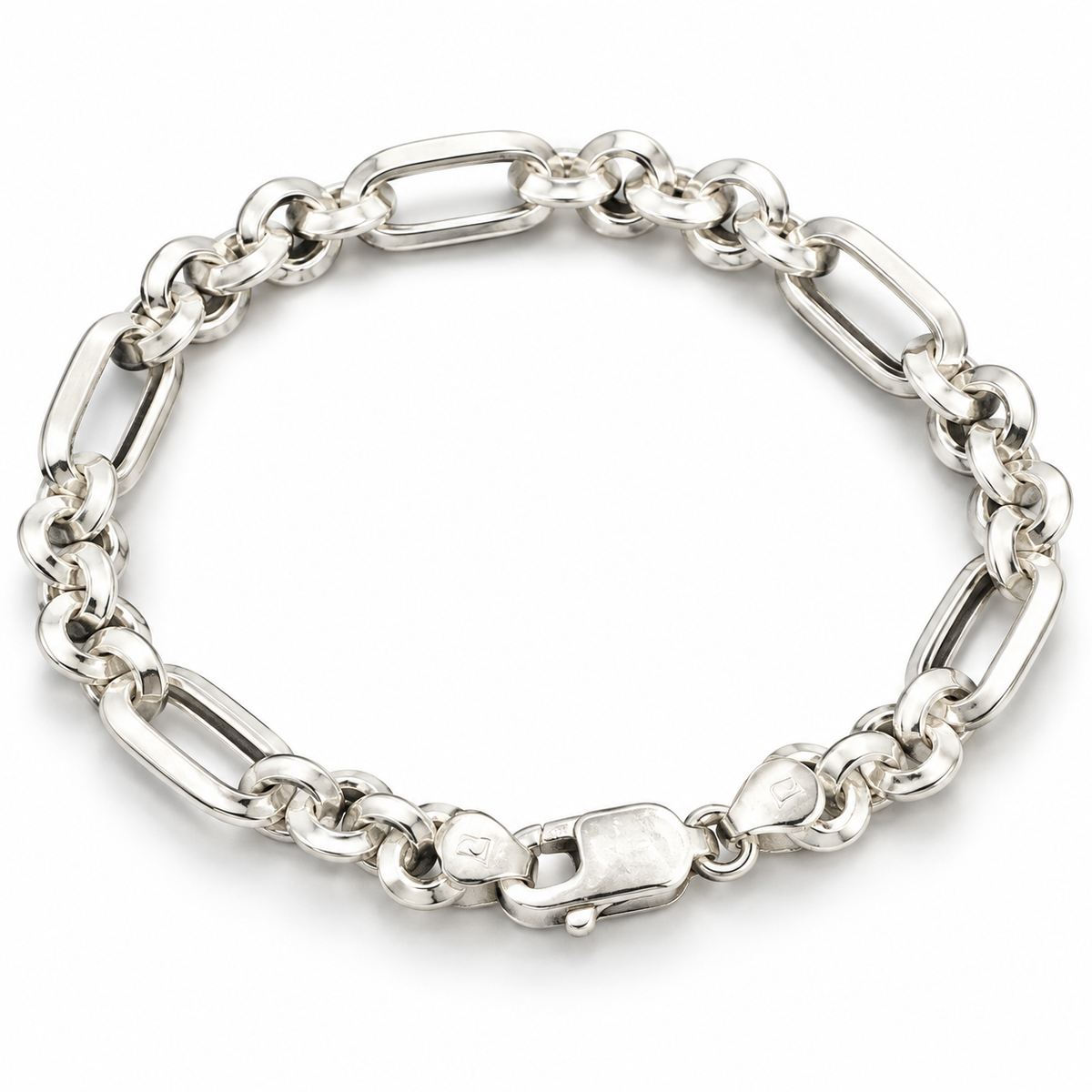 Veyron Sterling Silver Men’s Bracelet