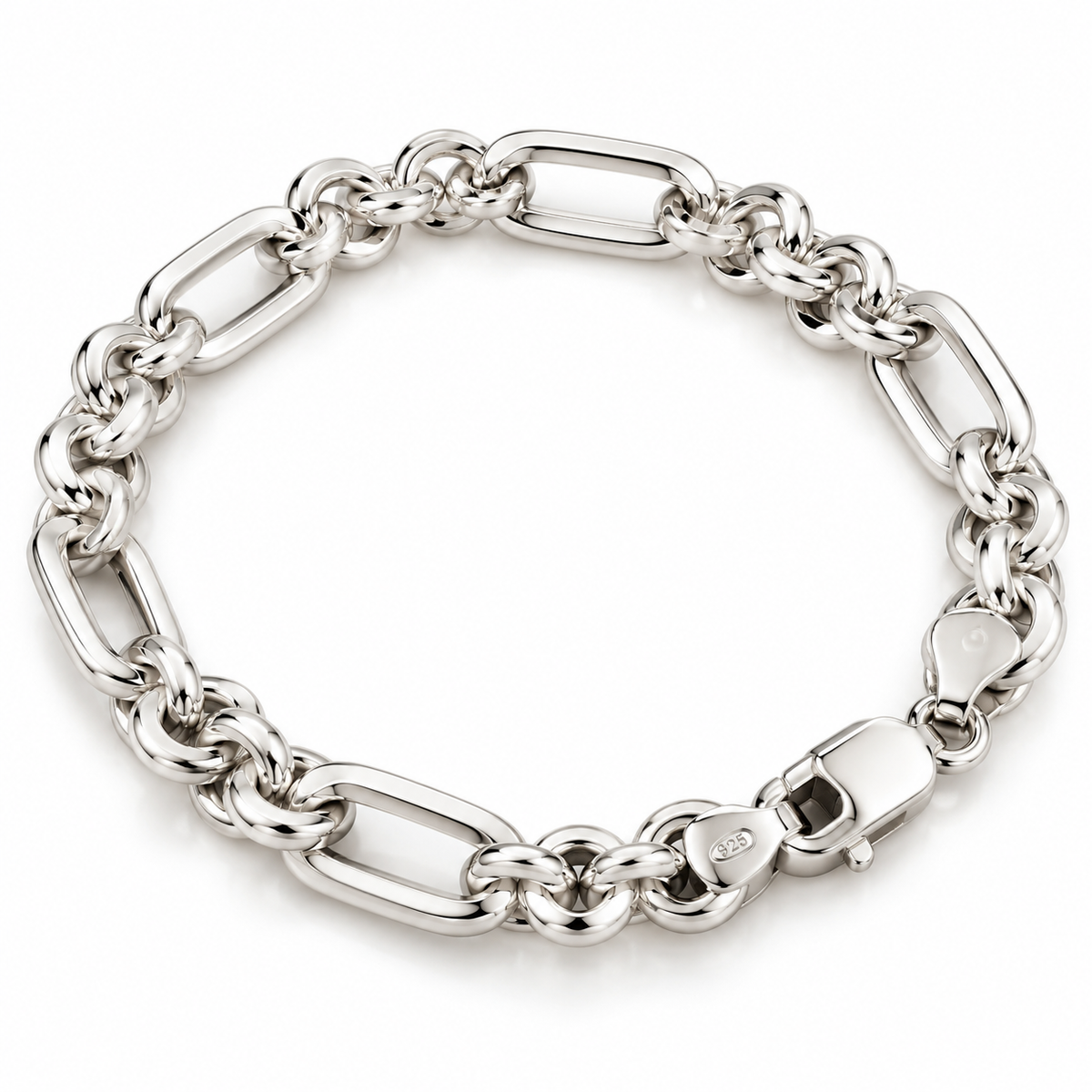 Men’s Aurev Link Silver Bracelet