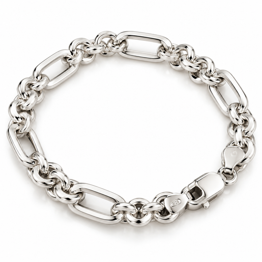 Men’s Aurev Link Silver Bracelet