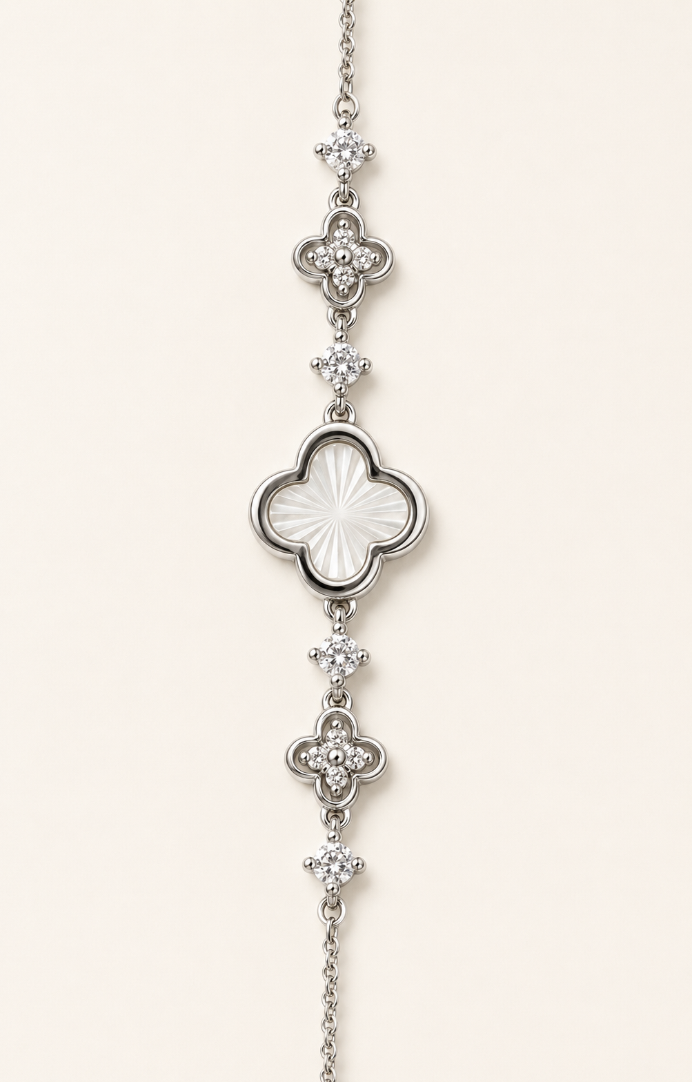 Celestial Clover Sterling Silver Bracelet