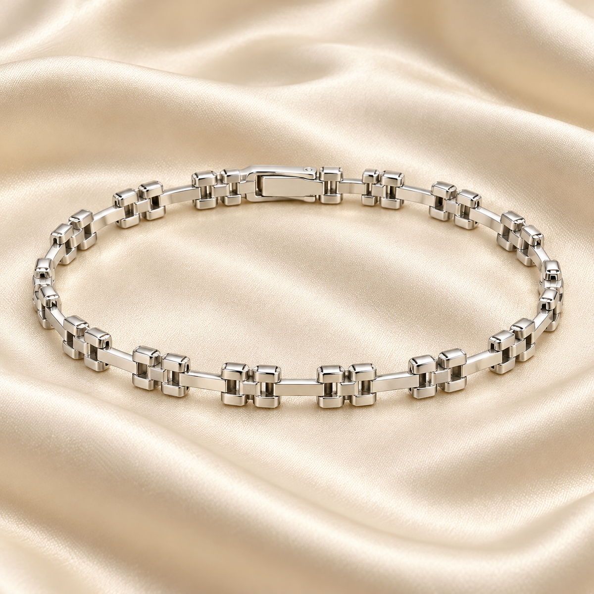 Men’s Geometric Link Bracelet