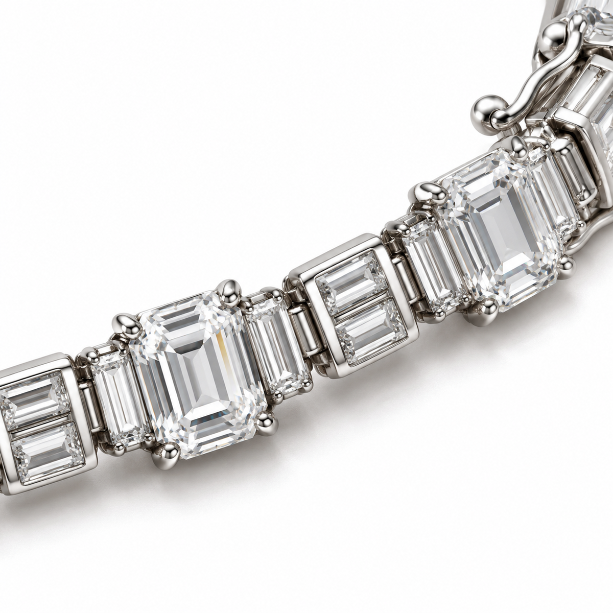 Emerald-Cut Sparkle Bracelet