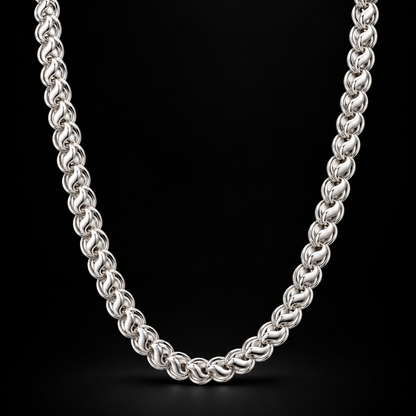 Men’s Lotus Silver Chain