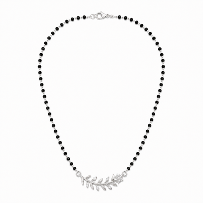 925 Sterling Silver Leaf & Floral Mangalsutra
