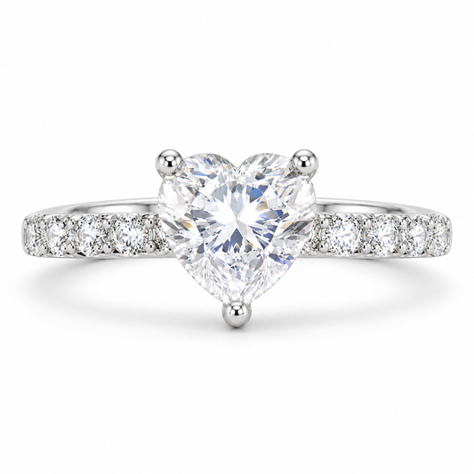 Heart Cut Stone Ring