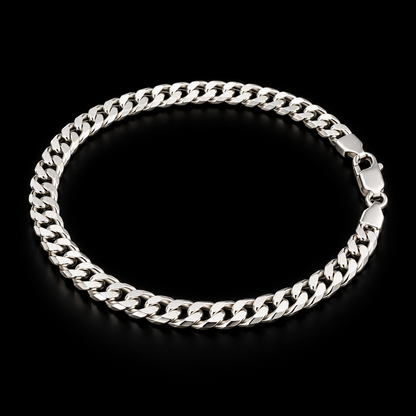 Men’s Silver Curb Bracelet