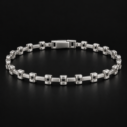 Men’s Geometric Link Bracelet