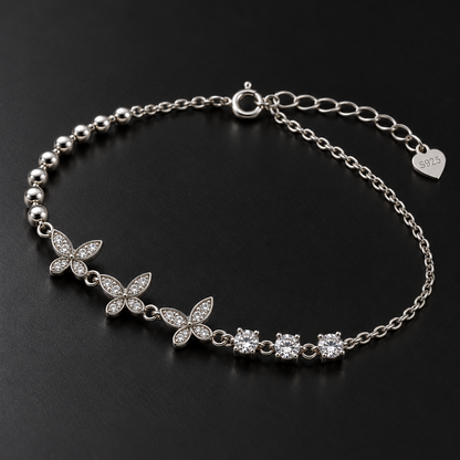 Butterfly Grace Silver Bracelet