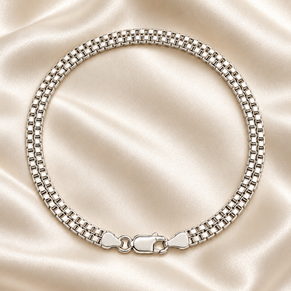 Men’s Silver Cavryn Signature Link Bracelet