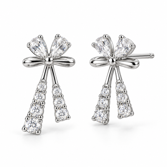 Shimmer Bow Earrings