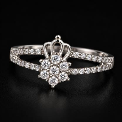 Crown & Bloom Ring