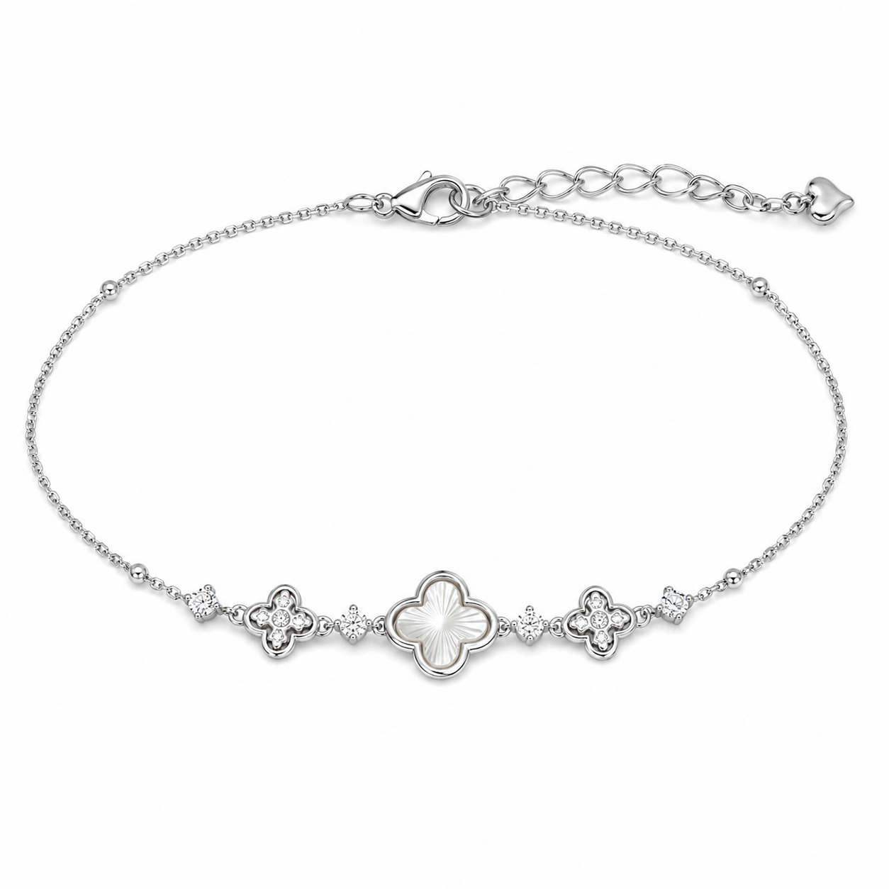 Celestial Clover Sterling Silver Bracelet