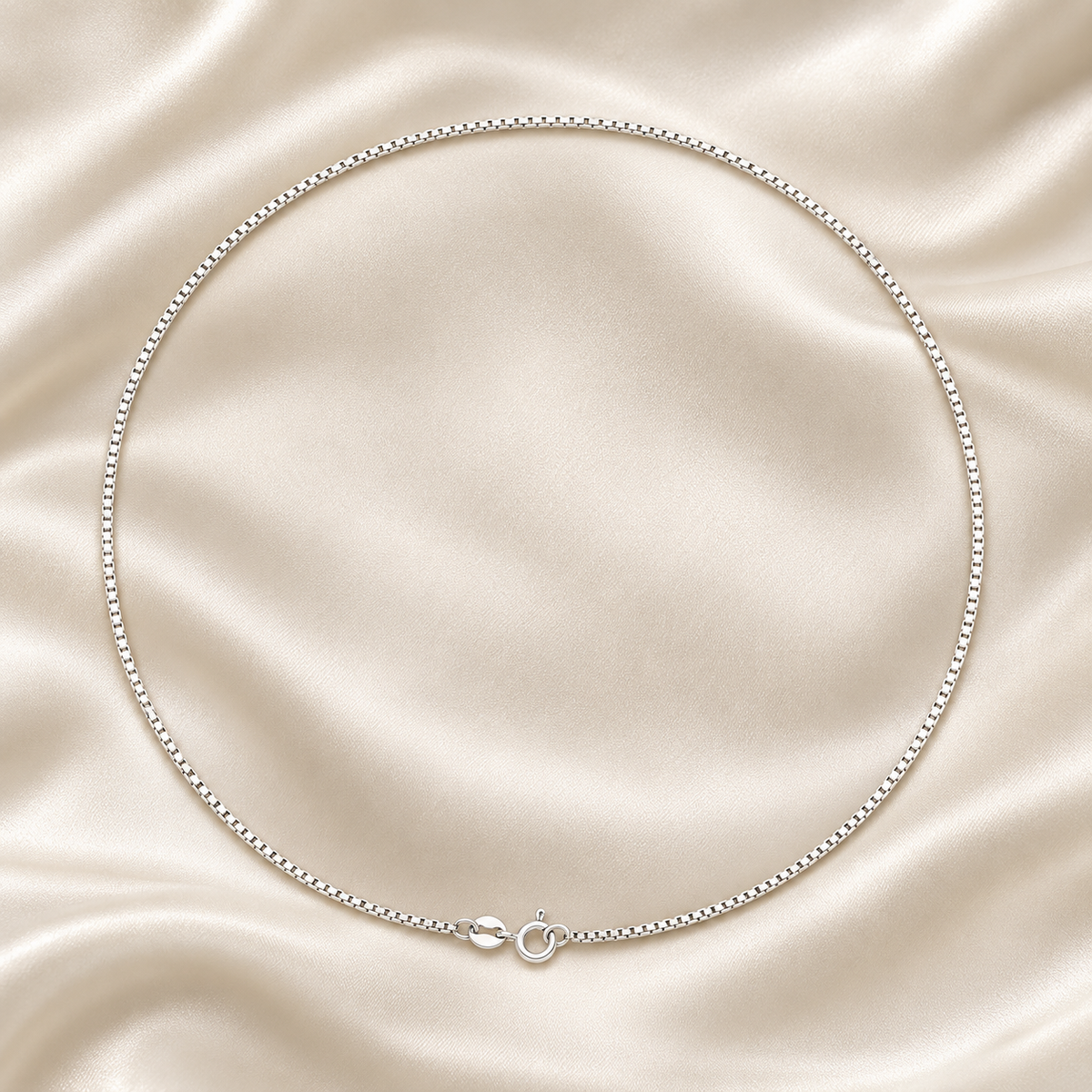 Silver Men’s Box Chain